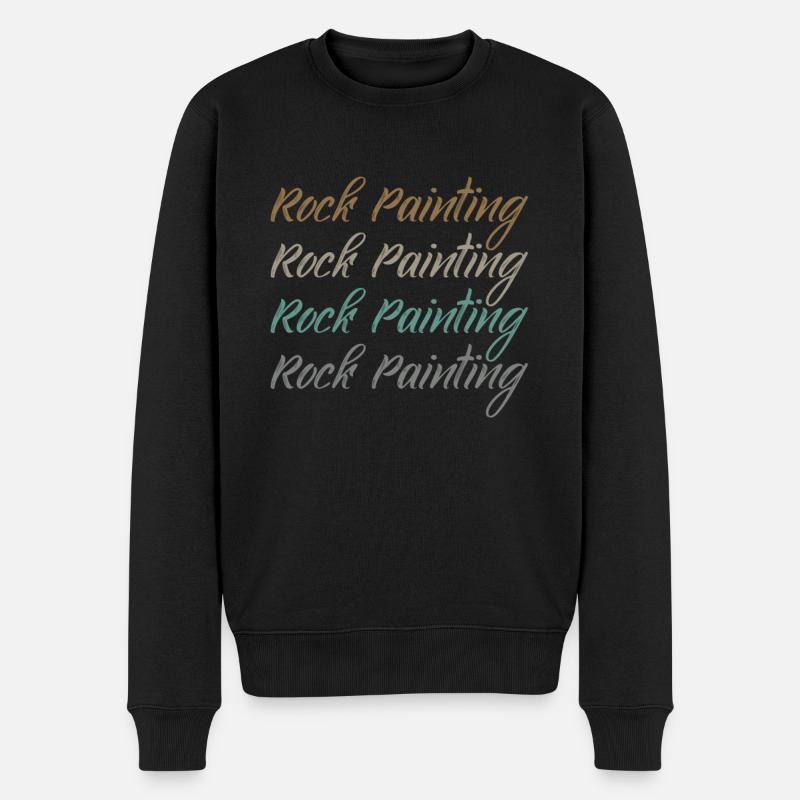 Peinture rupestre - Pull Premium bio Homme - noir