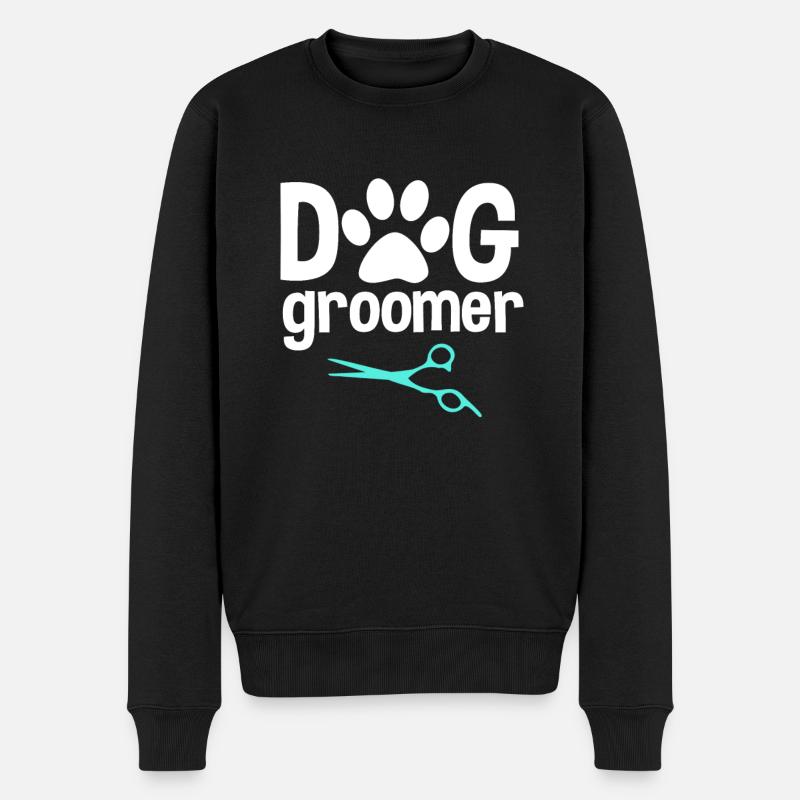 Toiletteur pour chiens - Pull Premium bio Homme - noir