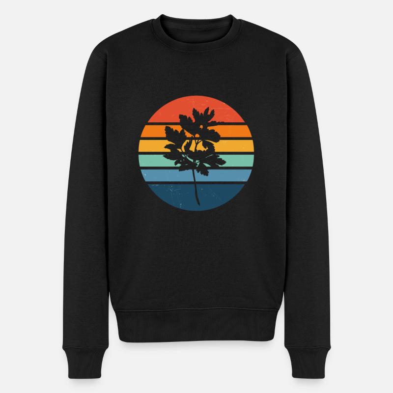 Koriander - Männer Premium Bio Pullover - Schwarz