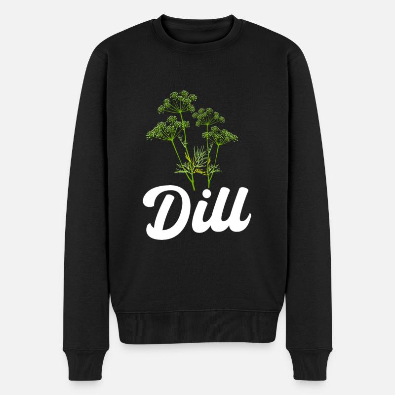 Dill - Männer Premium Bio Pullover - Schwarz