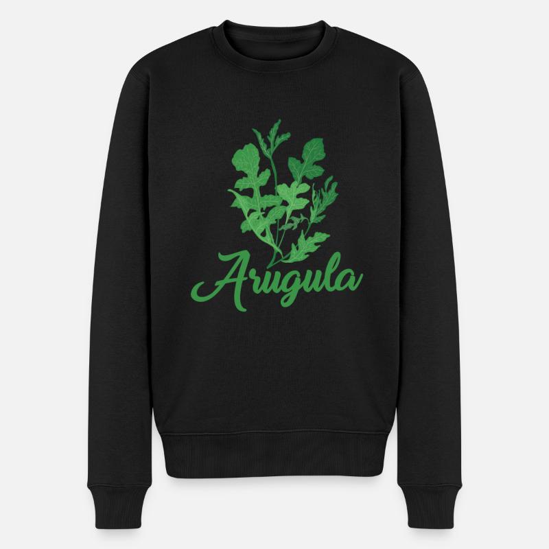 Rucola - Männer Premium Bio Pullover - Schwarz