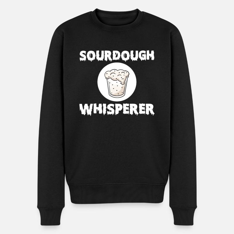 Sauerteigflüsterer - Männer Premium Bio Pullover - Schwarz