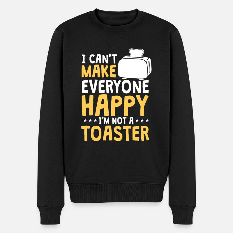 Toaster - Männer Premium Bio Pullover - Schwarz