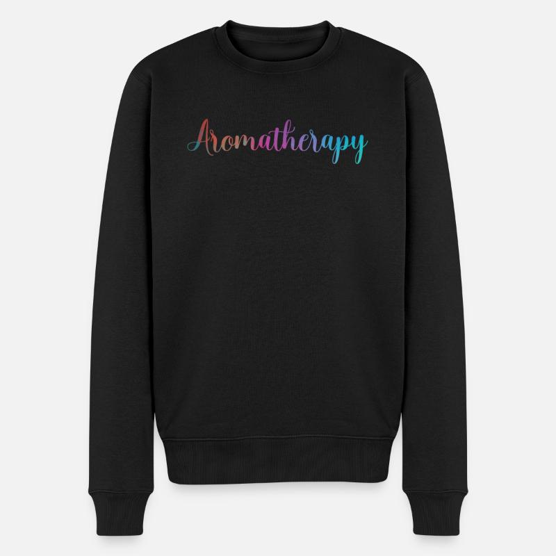 Aromatherapie - Männer Premium Bio Pullover - Schwarz
