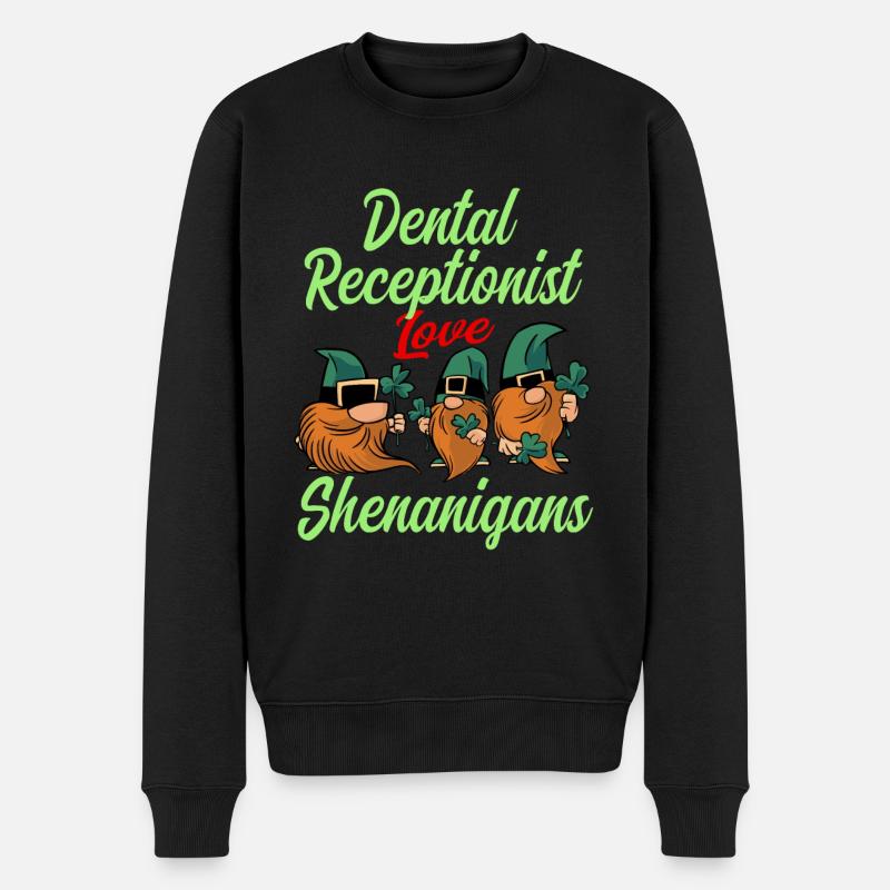 Assistante dentaire Saint-Patrick - Pull Premium bio Homme - noir