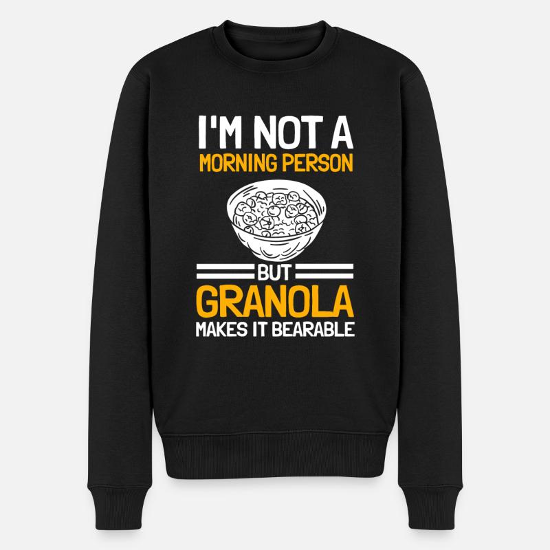 Dicton amateur de granola - Pull Premium bio Homme - noir