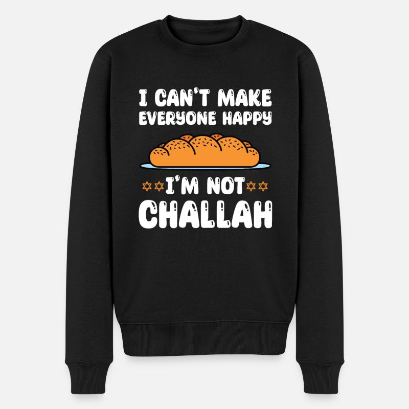 Challah - Men's Premium Organic Jumper - black