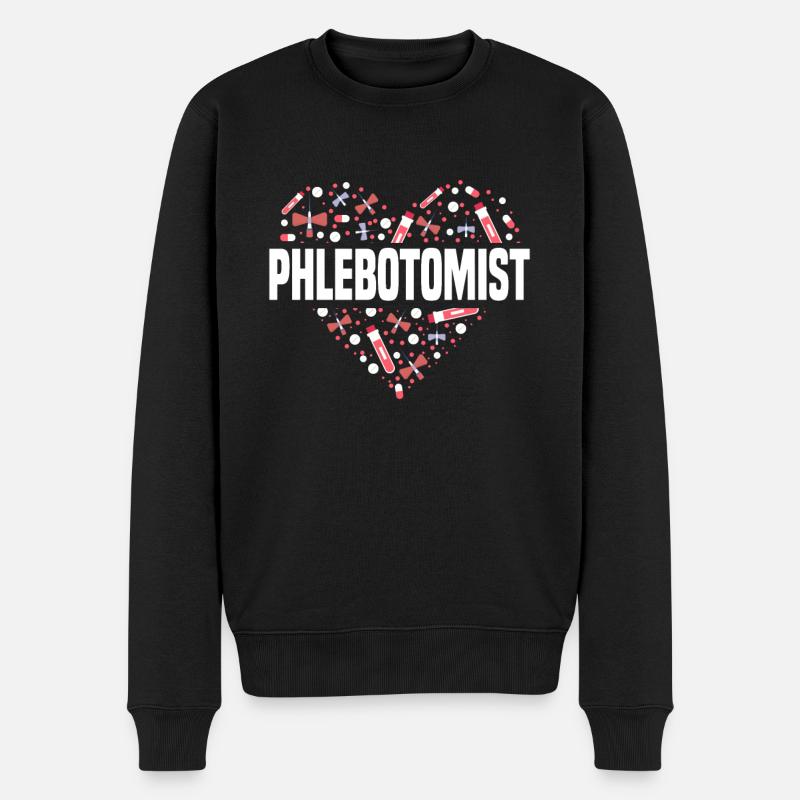 Phlébotomiste - Pull Premium bio Homme - noir