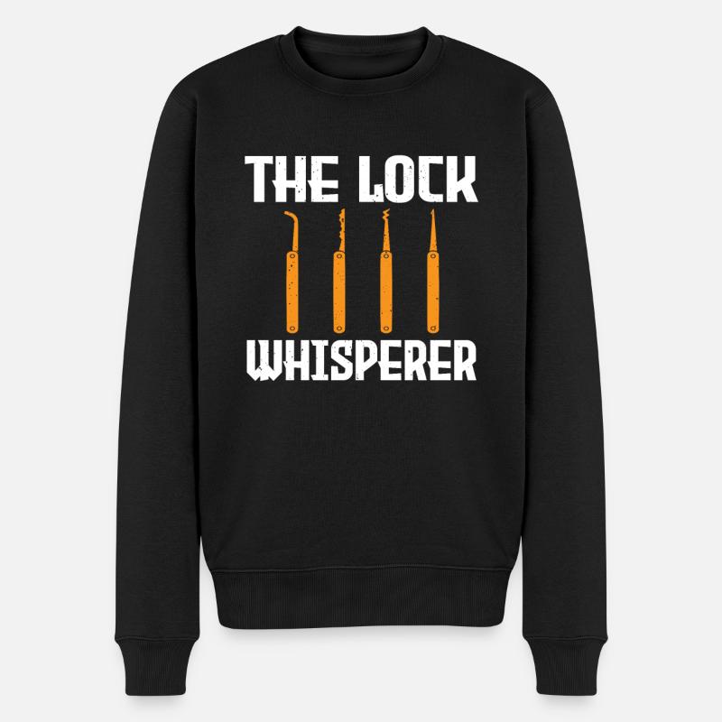 The Lock Whisperer Lock Picking - Männer Premium Bio Pullover - Schwarz