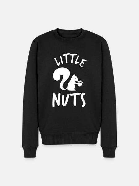 Squirrel Little Nuts - Men's Premium Organic Jumper - black