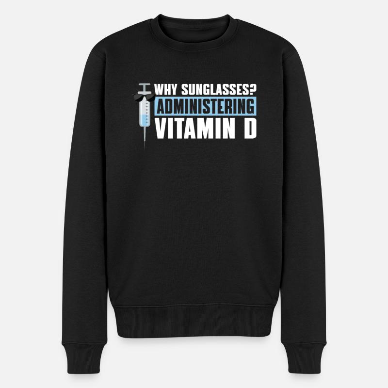 Krankenschwester In Der Intensivpflege - Männer Premium Bio Pullover - Schwarz