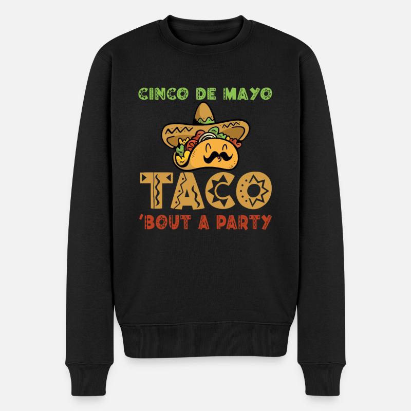 Lustiger Cinco De Mayo Spruch - Männer Premium Bio Pullover - Schwarz