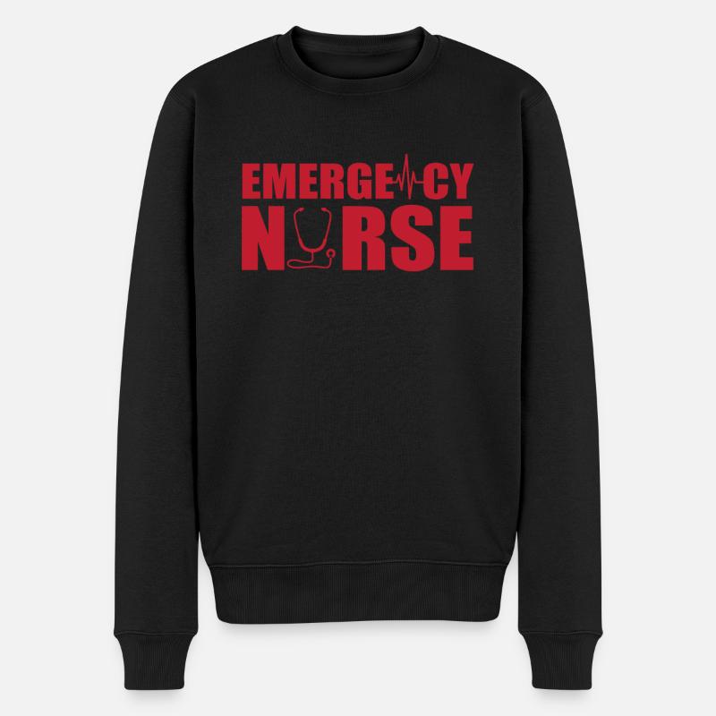 Infirmière d’urgence - Pull Premium bio Homme - noir