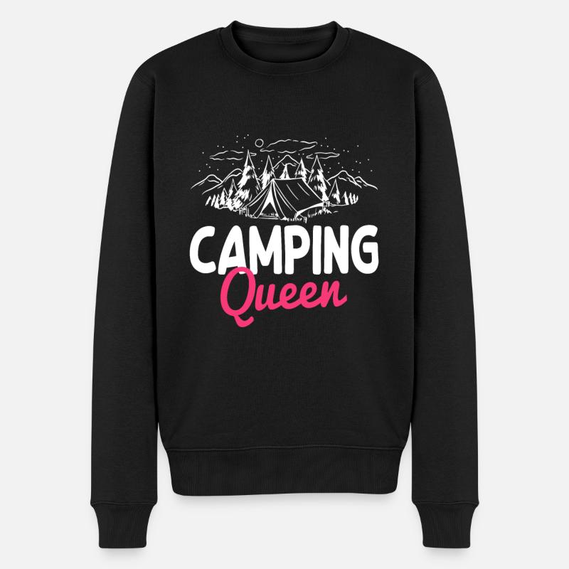 Fun Camping Queen - Pull Premium bio Homme - noir