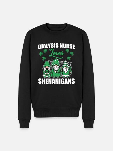 Drôle d’infirmière en dialyse Saint-Patrick - Pull Premium bio Homme - noir