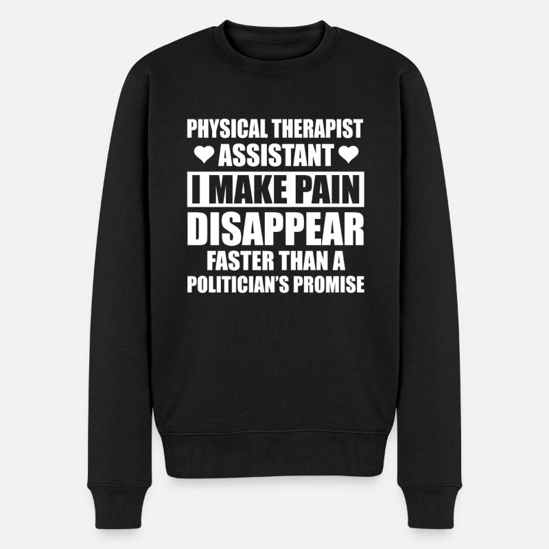 Physiotherapeut - Männer Premium Bio Pullover - Schwarz