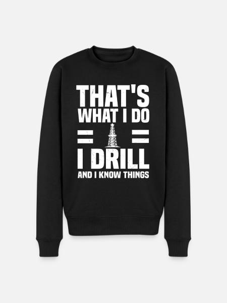 Oilfield workers - Men's Premium Organic Jumper - black