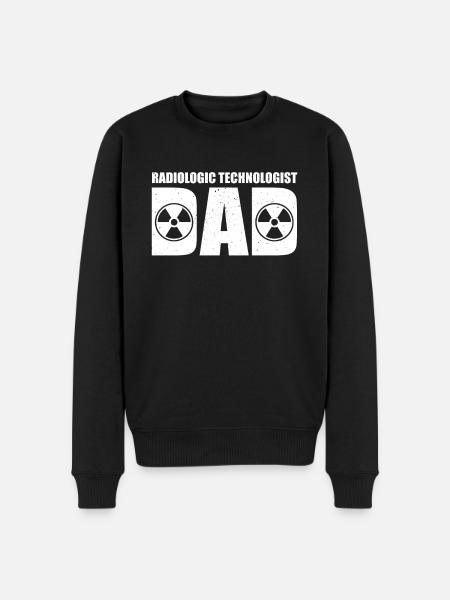 Funny radiology assistant dad - Men's Premium Organic Jumper - black