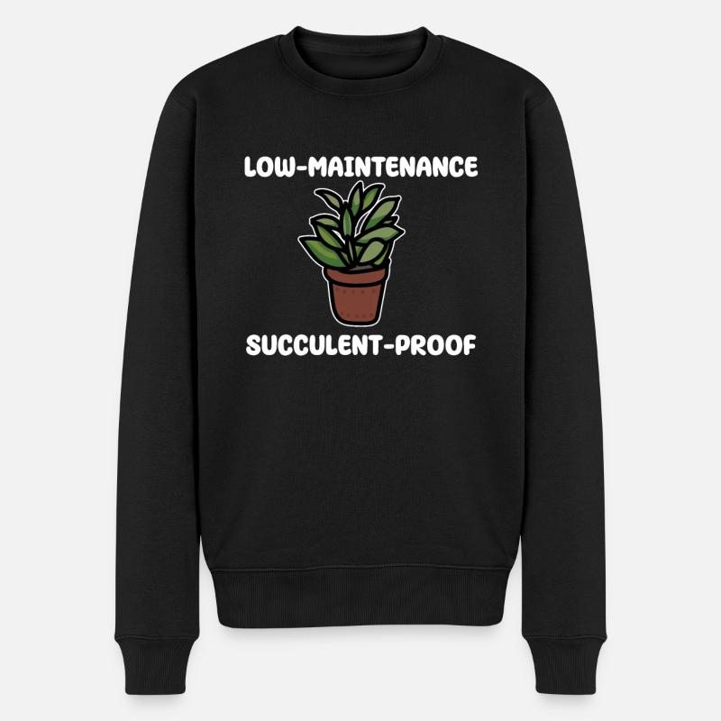 Drôle de chemise succulente - Pull Premium bio Homme - noir