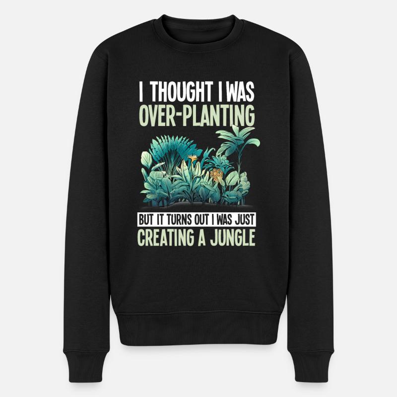 Drôles de plantes Jardin Plante Jungle - Pull Premium bio Homme - noir