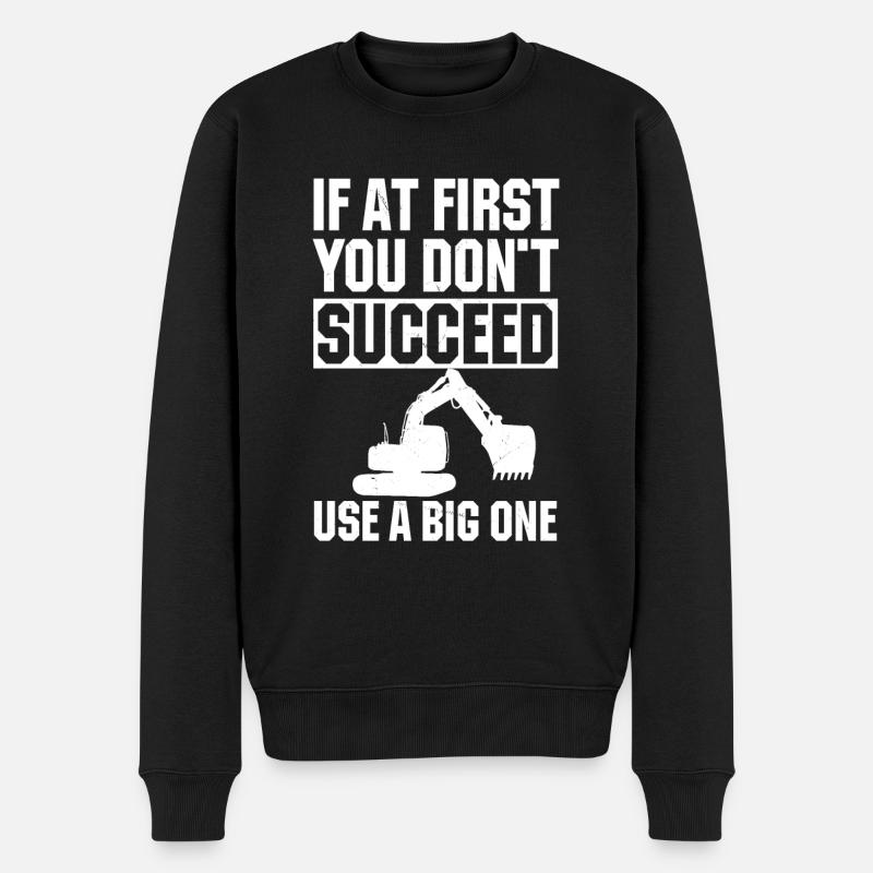 Opérateurs de machinerie lourde - Pull Premium bio Homme - noir