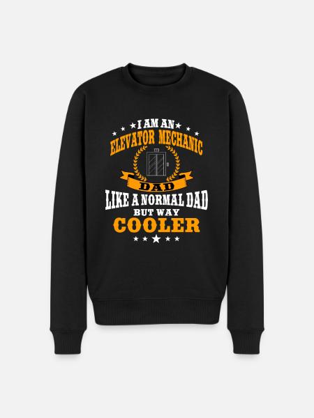 Elevator fitter dad - Men's Premium Organic Jumper - black