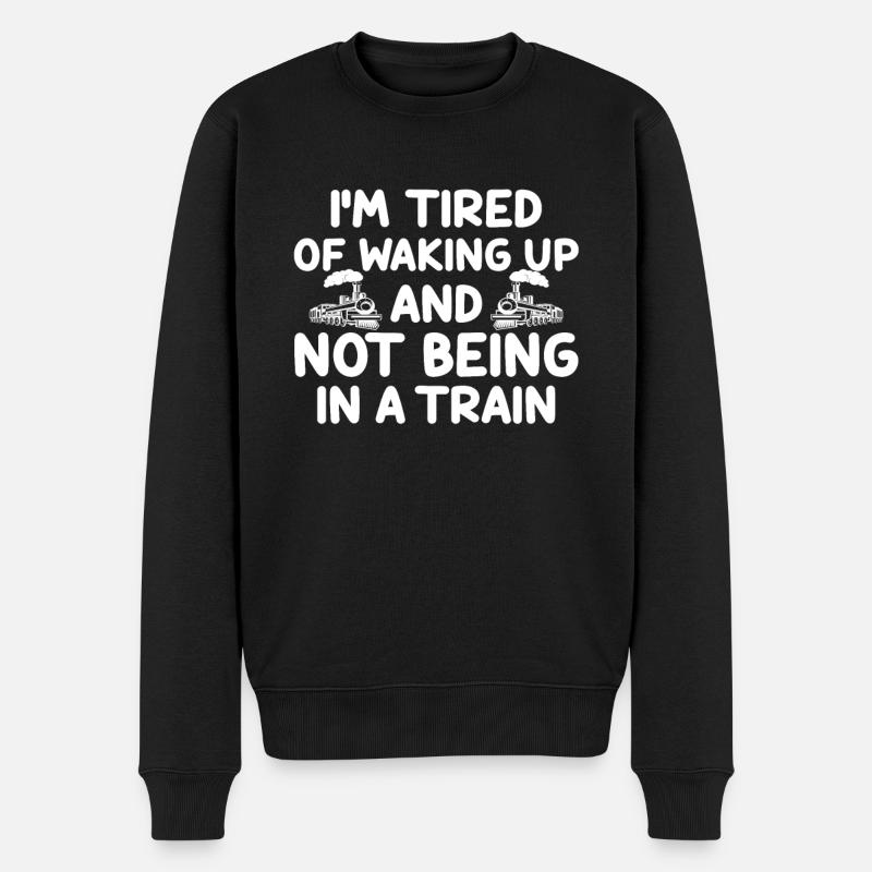 Amateurs de train - Pull Premium bio Homme - noir