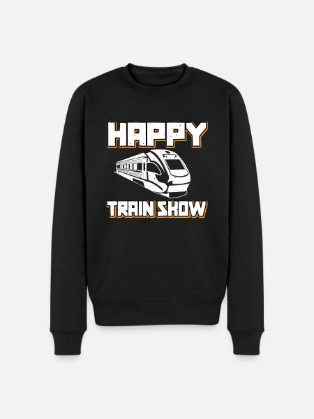 Happy Train Show - Men's Premium Organic Jumper - black