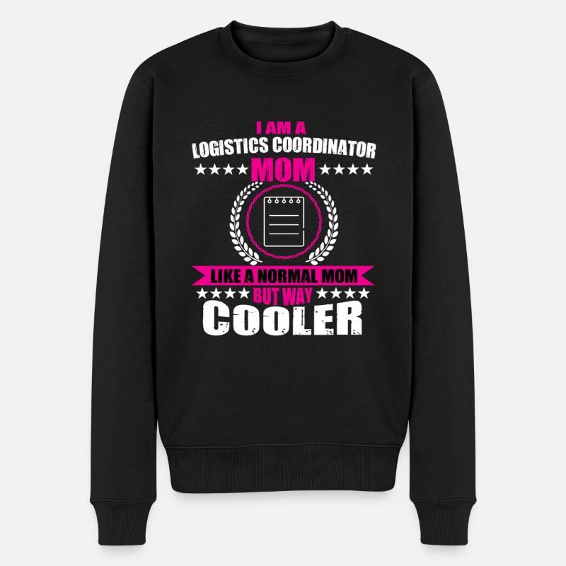 Lustige Logistik-koordinatorin Mama Muttertag - Männer Premium Bio Pullover - Schwarz