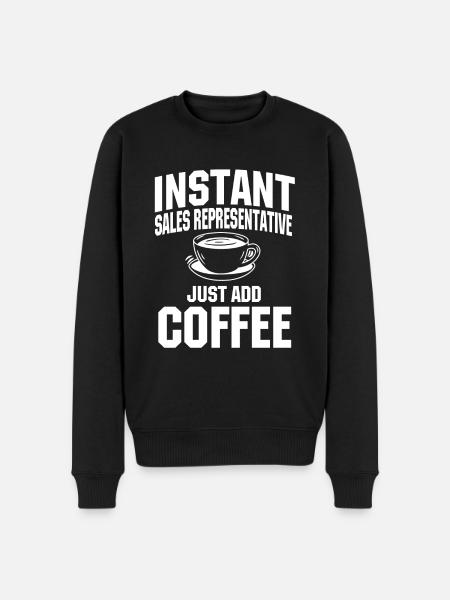 Sales Representative Coffee Lovers - Men's Premium Organic Jumper - black