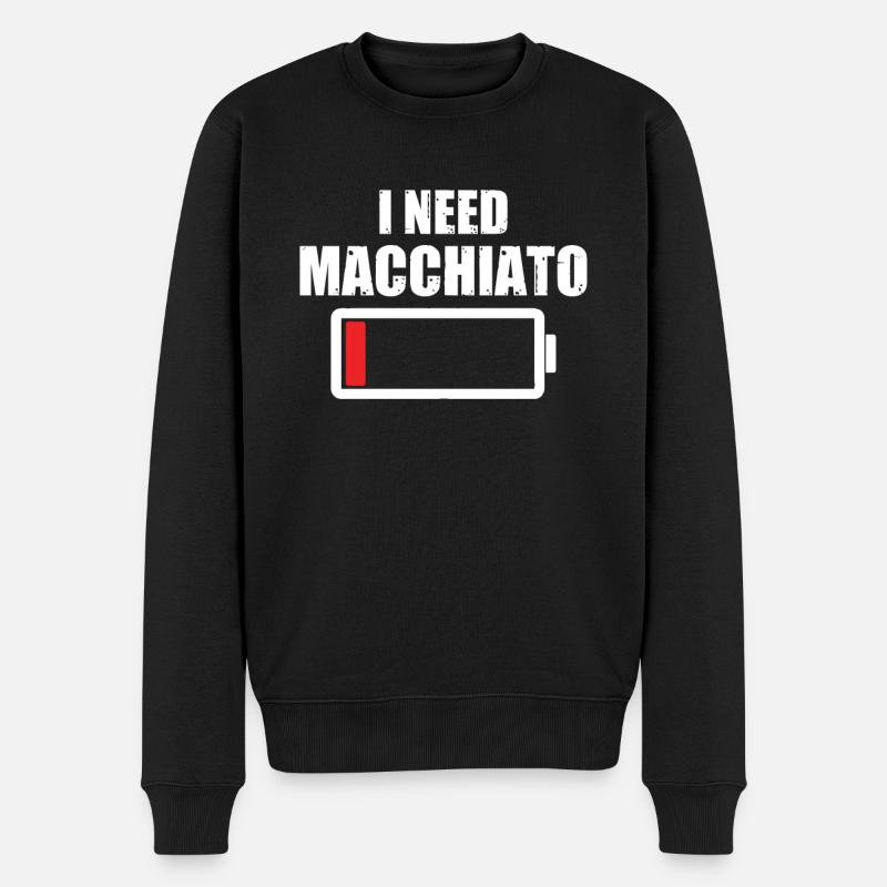 Macchiato - Pull Premium bio Homme - noir