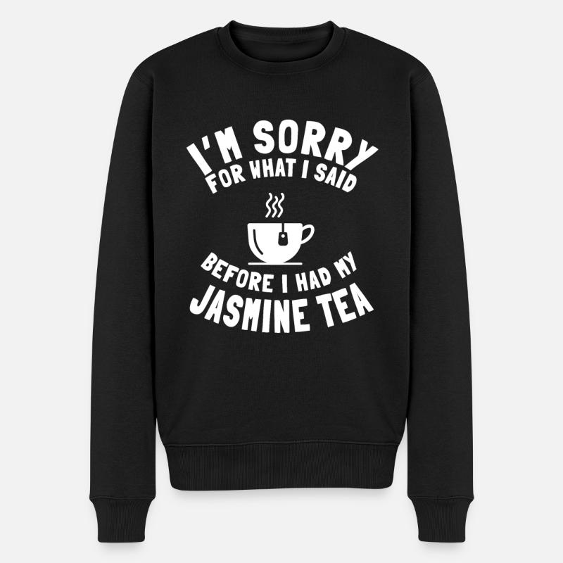 Jasmin-tee Trinker - Männer Premium Bio Pullover - Schwarz