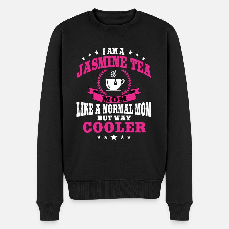 Lustiges Jasmin-Tee Mama - Männer Premium Bio Pullover - Schwarz