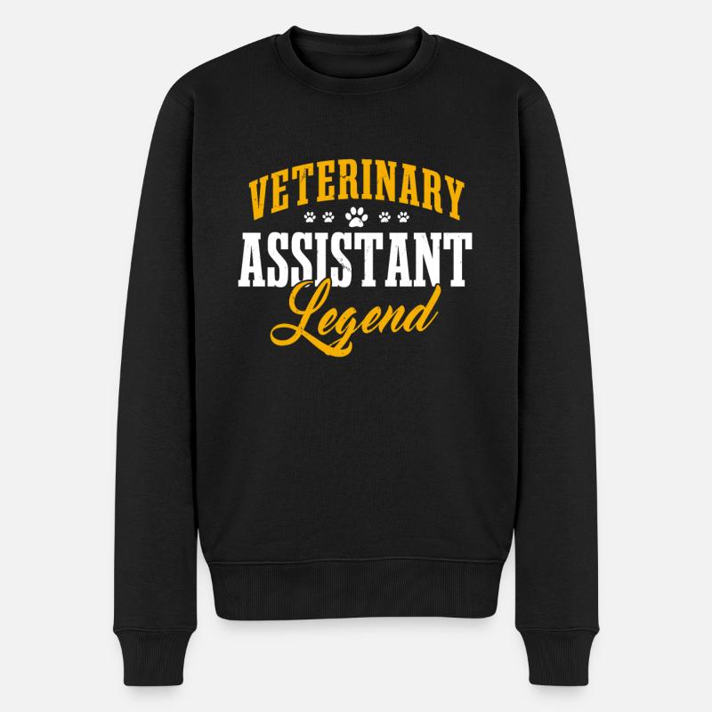 Légende de l’assistant vétérinaire - Pull Premium bio Homme - noir