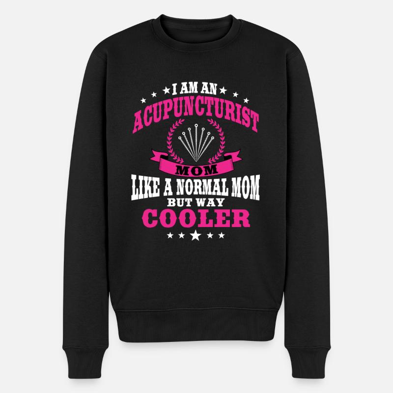 Acupuncteur Maman Acupuncture Femmes - Pull Premium bio Homme - noir