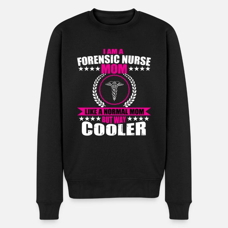 Forensic Care Mom - Men's Premium Organic Jumper - black