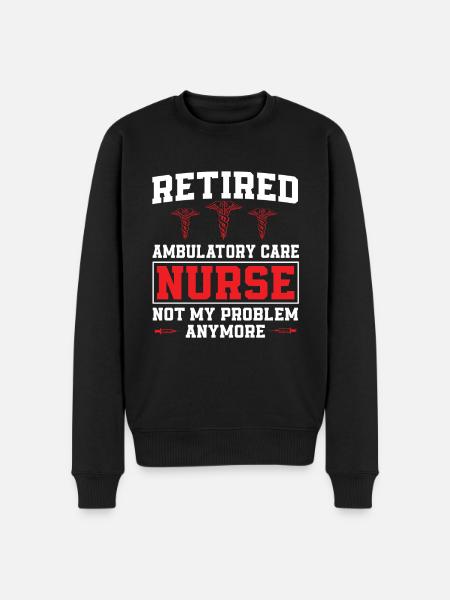 Retired ambulatory nurse - Men's Premium Organic Jumper - black