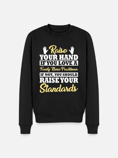 Funny Family Nurse Gift - Men's Premium Organic Jumper - black