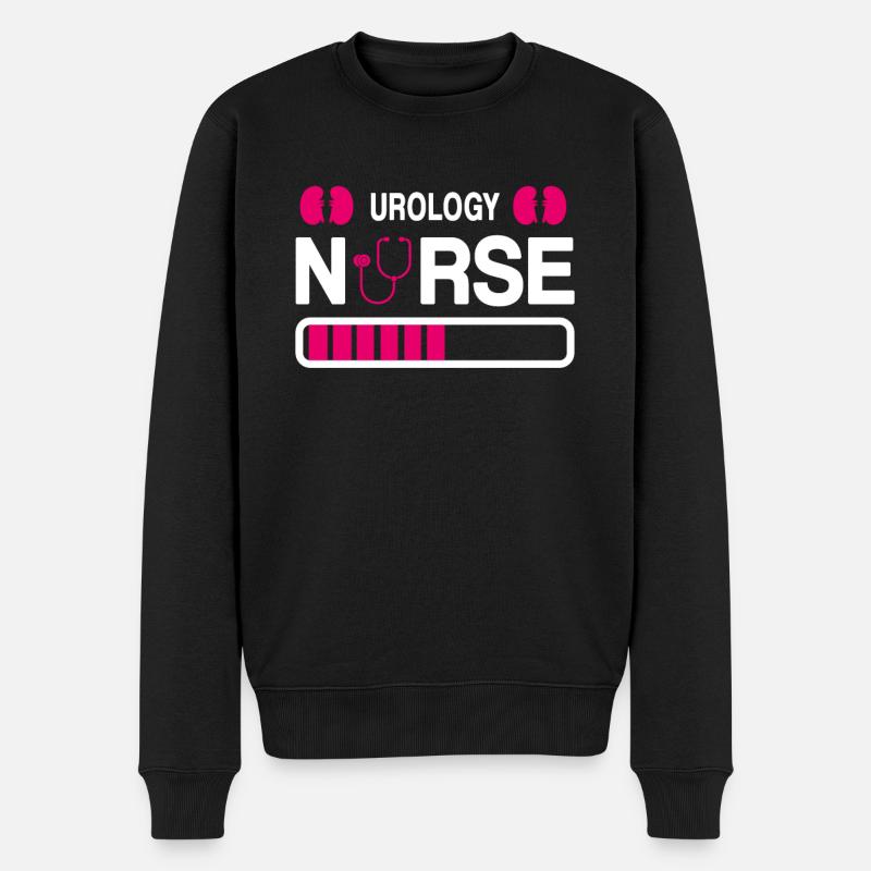 Lustige Urologie Krankenschwester Nephrologie - Männer Premium Bio Pullover - Schwarz