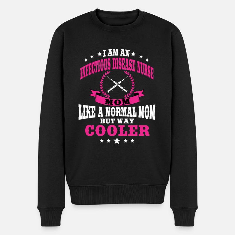 Lustiger Spruch Einer Krankenschwester Für - Männer Premium Bio Pullover - Schwarz