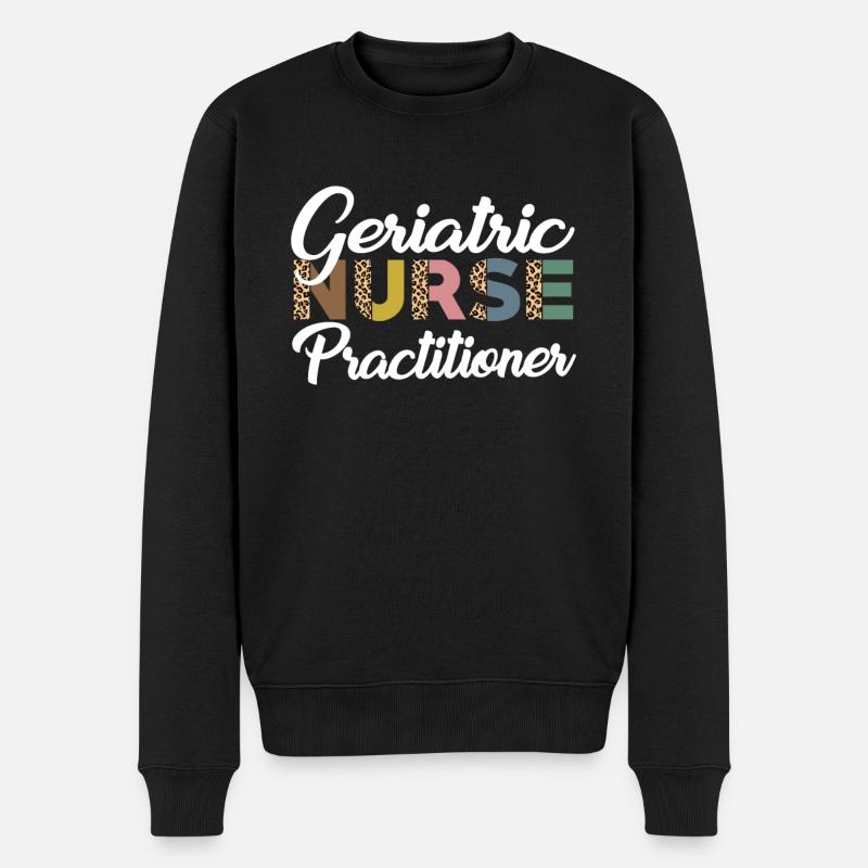 Infirmière gériatrique - Pull Premium bio Homme - noir