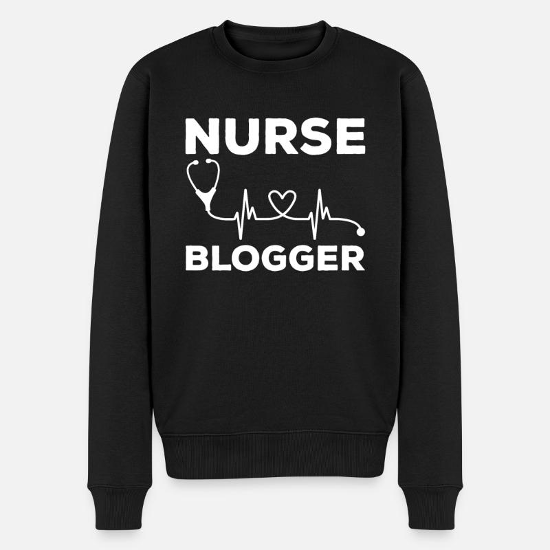 Infirmière blogueuse - Pull Premium bio Homme - noir