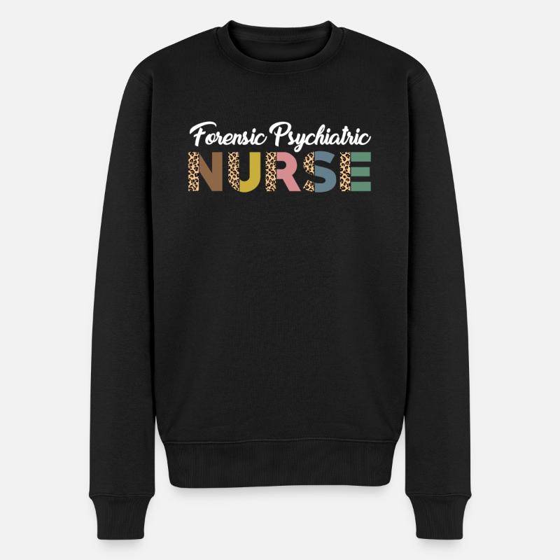 Forensic Psychiatric Nurse Practitioner - Men's Premium Organic Jumper - black