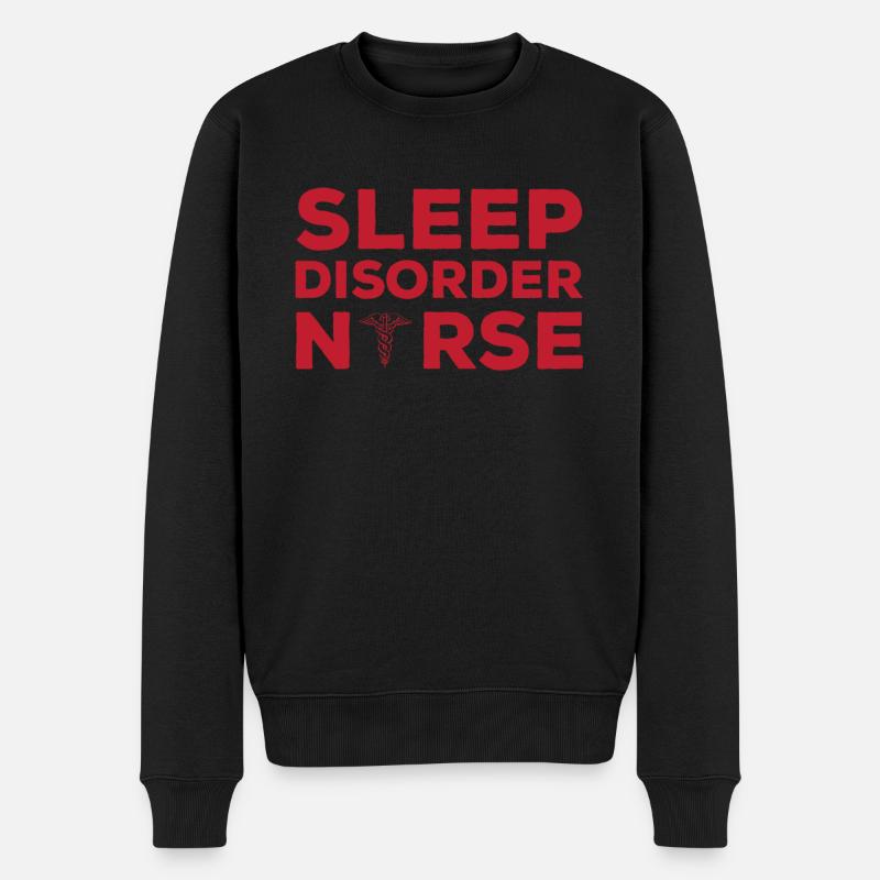 Schlaflabor Krankenschwester T-Shirt - Männer Premium Bio Pullover - Schwarz
