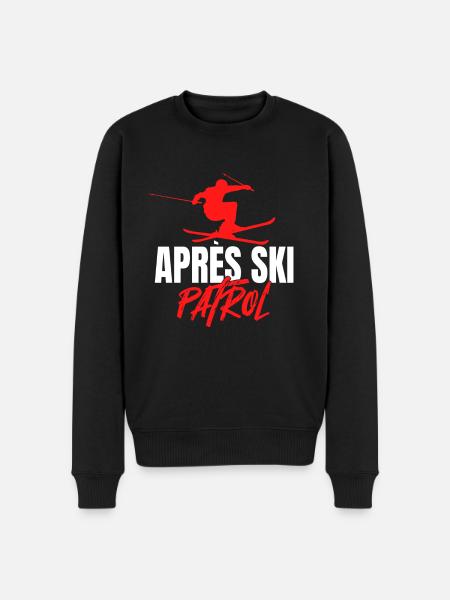 Après Sji Patrol - Men's Premium Organic Jumper - black