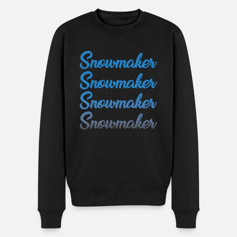 Lettrage d’enneigement - Pull Premium bio Homme - noir