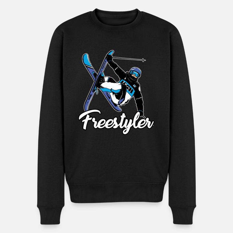 Grande tenue Freestyler Freestyle Ski - Pull Premium bio Homme - noir
