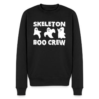Creepy Skeleton Boo Crew Halloween - Pull Premium bio Homme - noir - Devant - Nico (187cm)