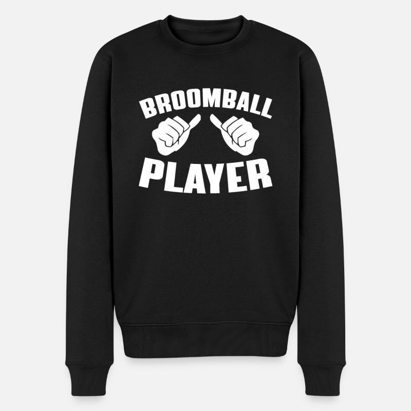 Joueur de ballon-balai - Pull Premium bio Homme - noir
