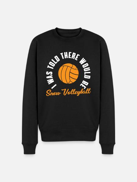 Snow Volleyball - Men's Premium Organic Jumper - black